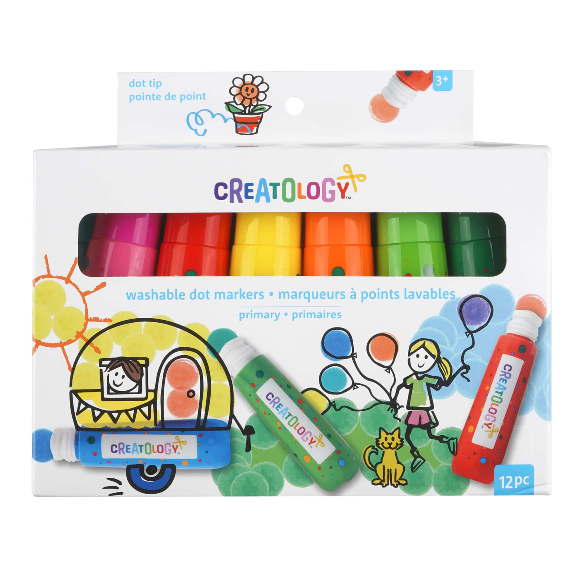 8 Packs: 12 ct. (96 total) Rainbow Washable Dot Markers by Creatology™